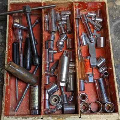 Box of Craftsman Sockets, etc