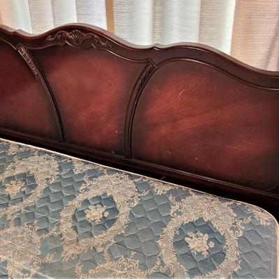 Lot #167  Vintage Double/Full Bed with Mattress Set