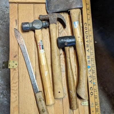 Lot of Vintage Hammers and Knives