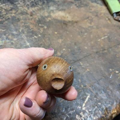 Vtg Oak Fish Bottle Opener