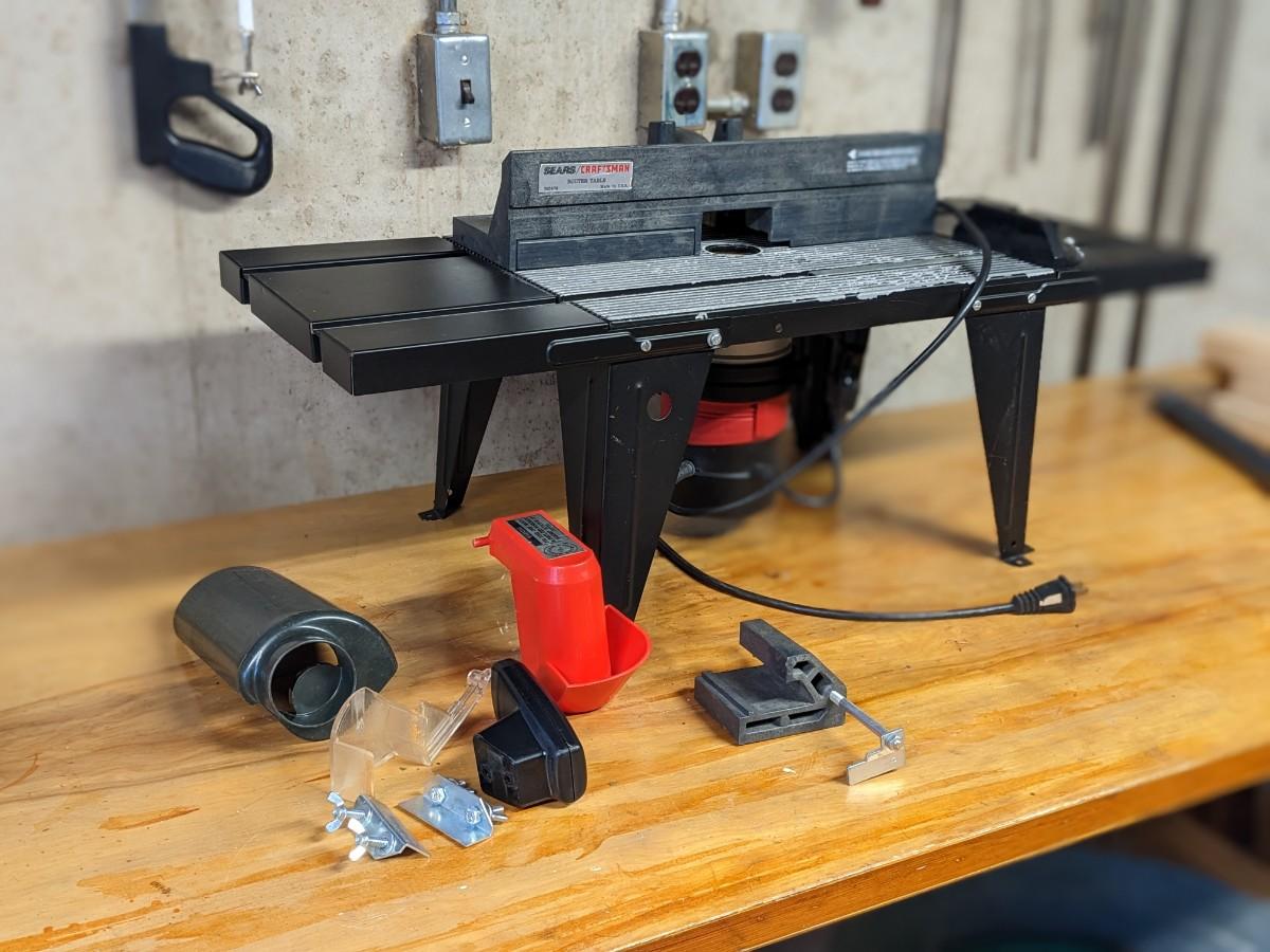 Like New Craftsman Router Table with Router 1.5 HP 25k amp