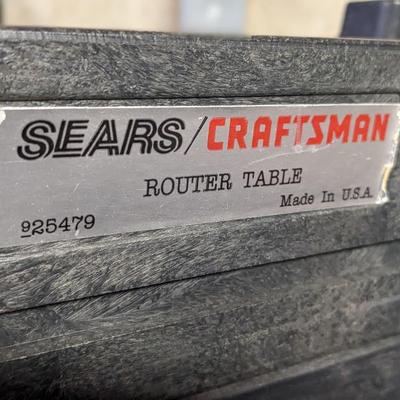 Like New Craftsman Router Table with Router 1.5 HP, 25k amp
