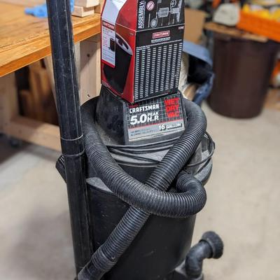 Craftsman 5 HP Wet Vac, Great Condition