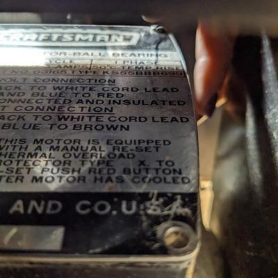 Craftsman Radial 100 Arm Saw