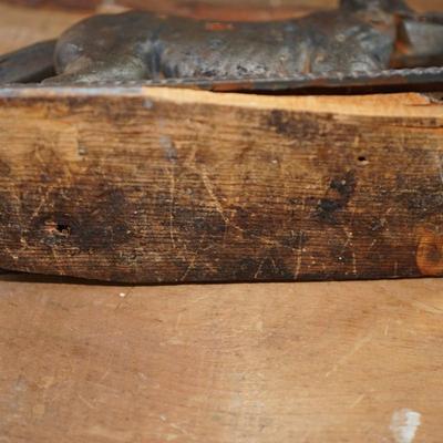 ANTIQUE CAST IRON FIGURAL ST. BERNARD DOG NUTCRACKER