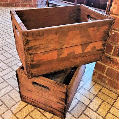 Lot #172  Pair of Vintage JAX BEER crates