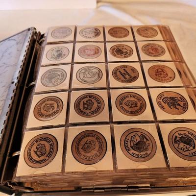Lot #176  ATTIC FIND - 4 binders of vintage Mardi Gras Doubloons - 1 binder has bronzes