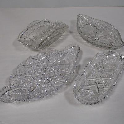 Cut Glass Crystal Candy Dishes