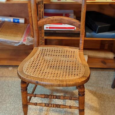 Vintage Cane Seated Chair