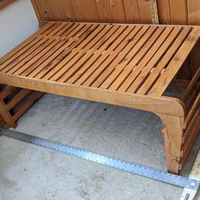 Wooden Magazine Coffee Table