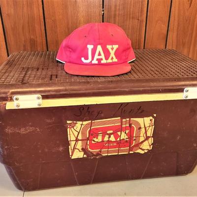 L.ot #184  Vintage Jax Beer Igloo Cooler with JAX Hat