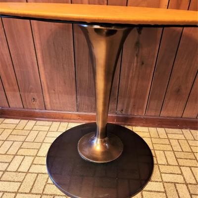 Lot #188 RARE Mid-Century Modern TULIP Table with metal base