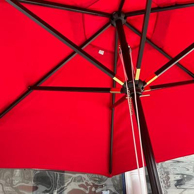 302 New Red Hayneedle Market Umbrella