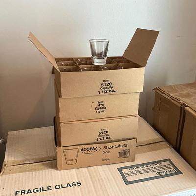 313 Four Boxes of 12 1.5oz Shot Glasses