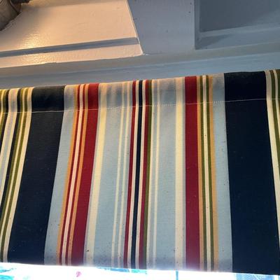 323 Qty 11 Cotton Striped Window Treatments