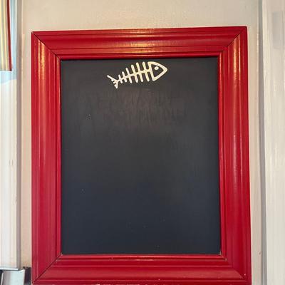 341 Awful Arthurs Framed Red Chalkboard
