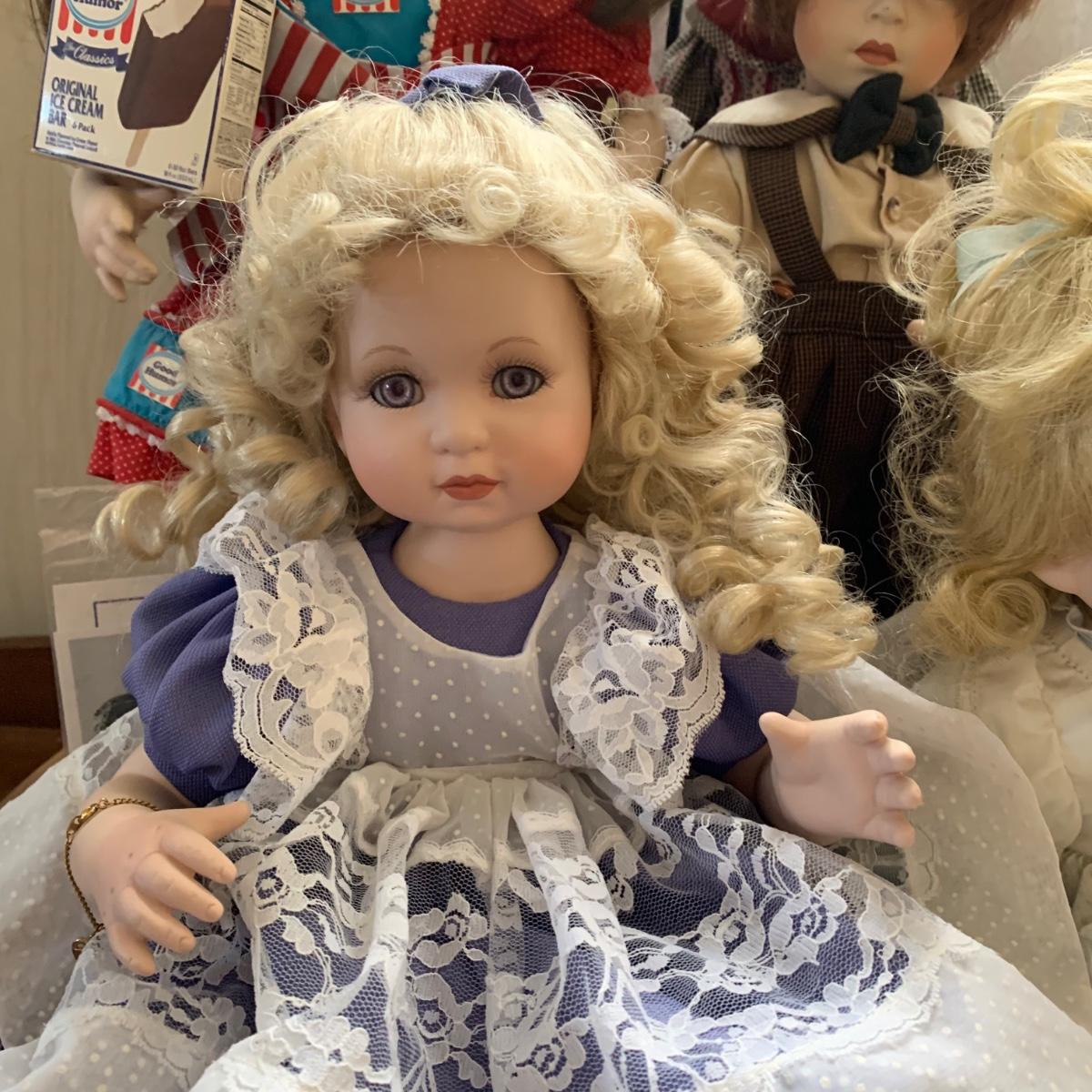 Danbury mint cheap porcelain dolls