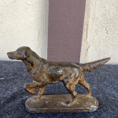 LOT 211 Cast Iron Setter Retriever Door Stop