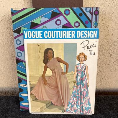 LOT 213 Pucci A Renaissance in Fashion by Shirley Kennedy 1st Ed. + Vogue Pucci Pattern
