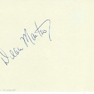 Dean Martin  signature