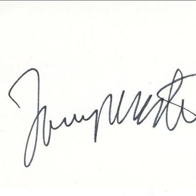 Tony Martin  signature