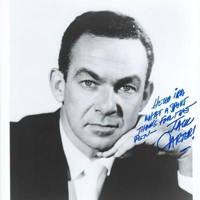 Jack Carter signed photo