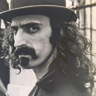Frank Zappa signed photo