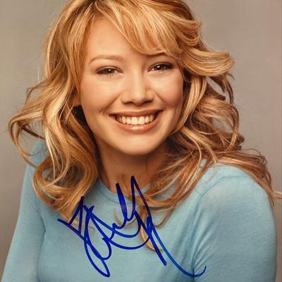 Hilary Duff signed photo