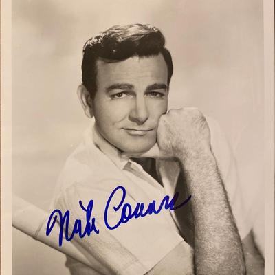 Mike Connors signed photo