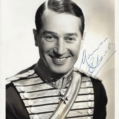 Maurice Chevalier signed photo