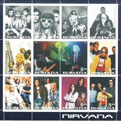 Nirvana - Buriatia Stamp Sheet