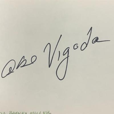 The Godfathers Abe Vigoda  signature