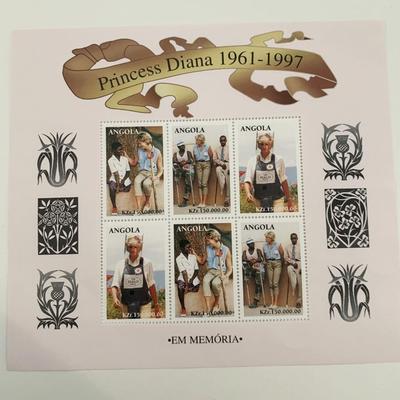 Princess Diana commemorative stamp set
