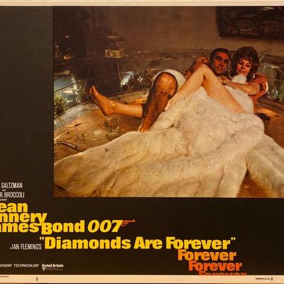 Diamonds are Forever 1971   lobby card