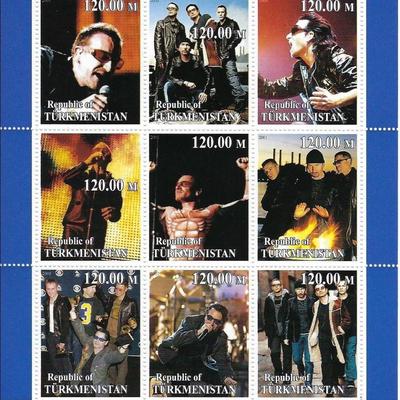 U2 - Commemorative Cinderella Stamp Set