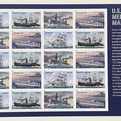 2011 US Merchant Marine stamp set of 20