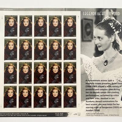 Bette Davis Legends of Hollywood  Stamp Set
