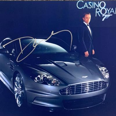 Daniel Craig Casino Royale signed photo. GFA