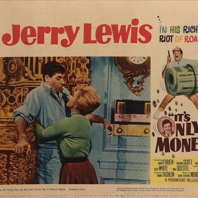 Jerry Lewis It's Only Money  1962  lobby card