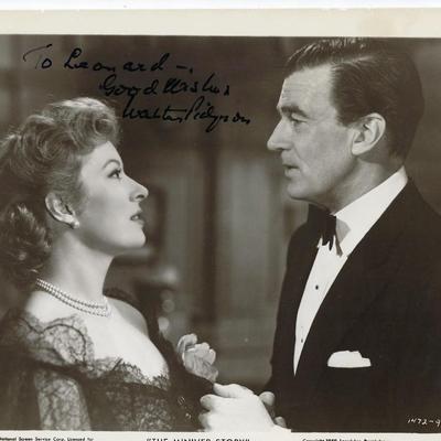 The Miniver Story Walter Pidgeon signed  photo