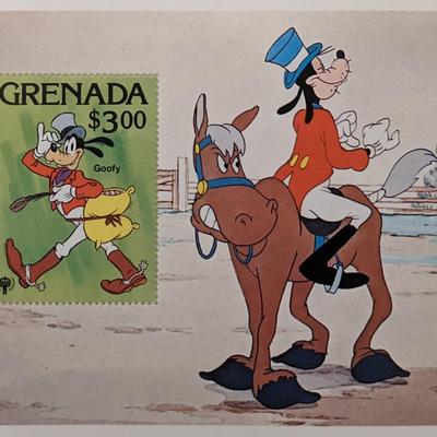 Grenada 1979 Goofy Disney Souvenir Stamp Sheet 