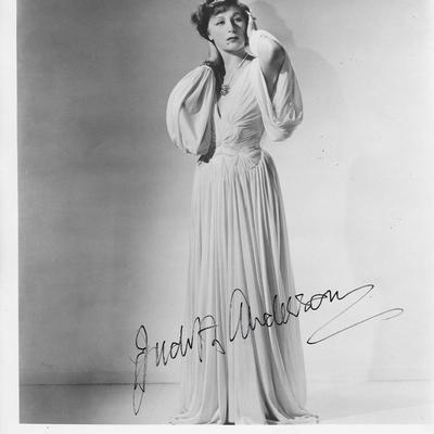 John Brown's Body Judith Anderson signed  photo