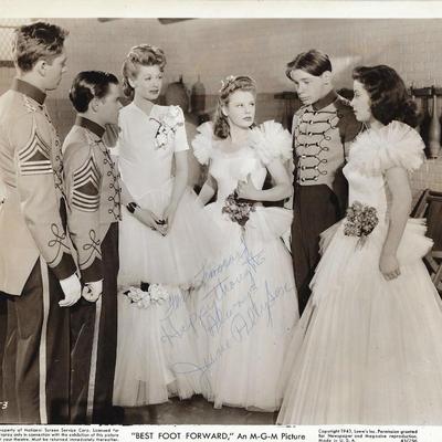 Best Foot Forward June Allyson signed movie photo