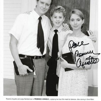 Promised a Miracle Rosanna Arquette signed  photo