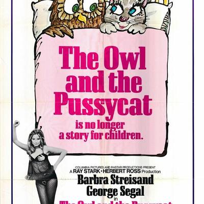 The Owl and the Pussycat  1973R  one sheet poster