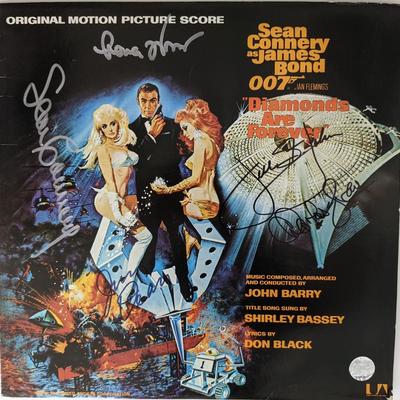 James Bond Diamonds Are Forever Signed  LP