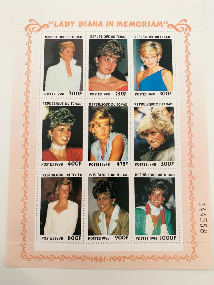 Republique Du Tchad Princess Diana comm. stamp