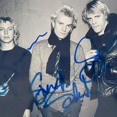 The Police signed photo