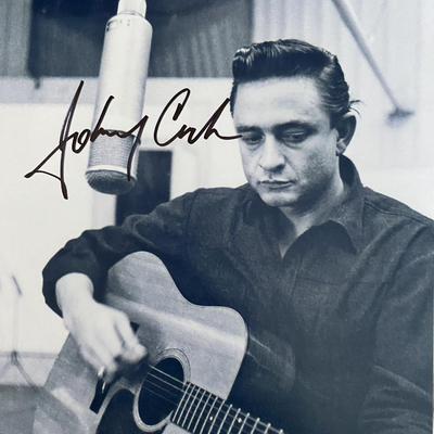 Johnny Cash signed photo