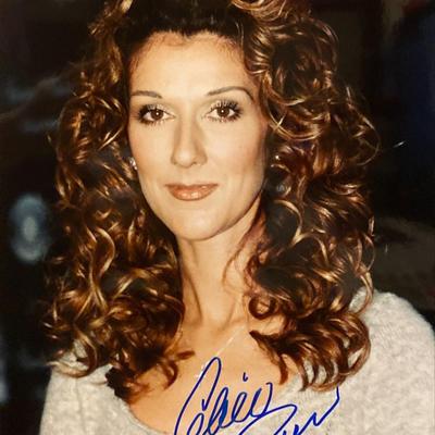 CÃ©line Dion signed phto 
